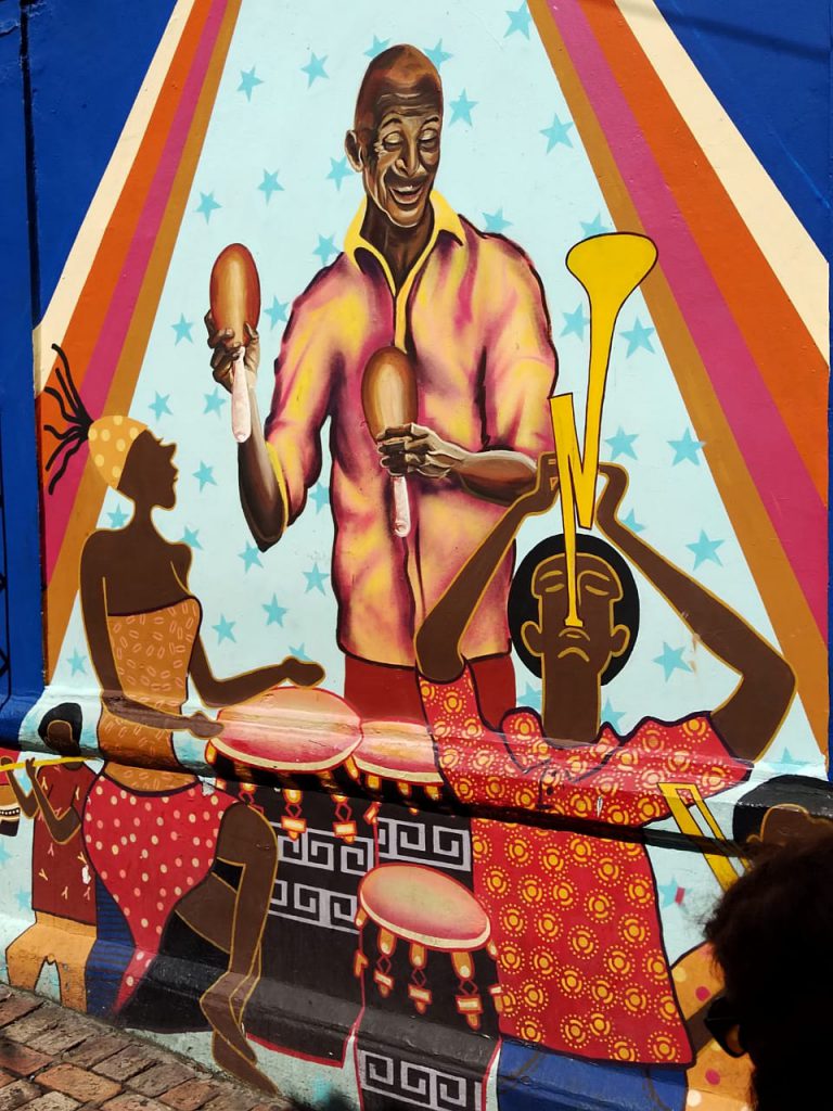 Image: Mural in the centre of Colombia. Credit. Rocio Espinosa Montiel.