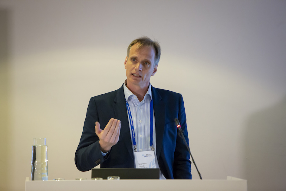 Prof. Lawrence Edwards speaking at the UNU-WIDER conference in Helsinki, courtesy UNU-WIDER/flickr/cc