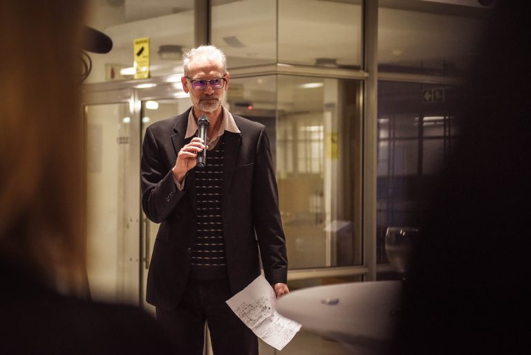 SALDRU’s director, Prof. Murray Leibbrandt, was one of many colleagues who paid tribute to Prof. Wilson at his farewell party.