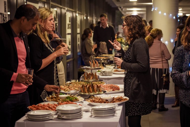 Guests were treated to a delicious spread of canapés.
