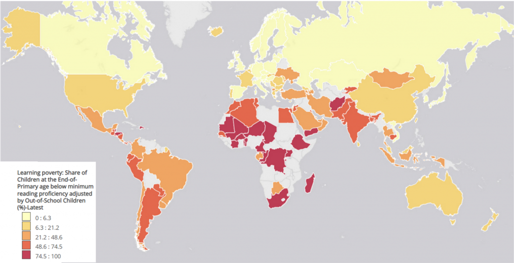 Figure 1: Learning poverty rate across the world