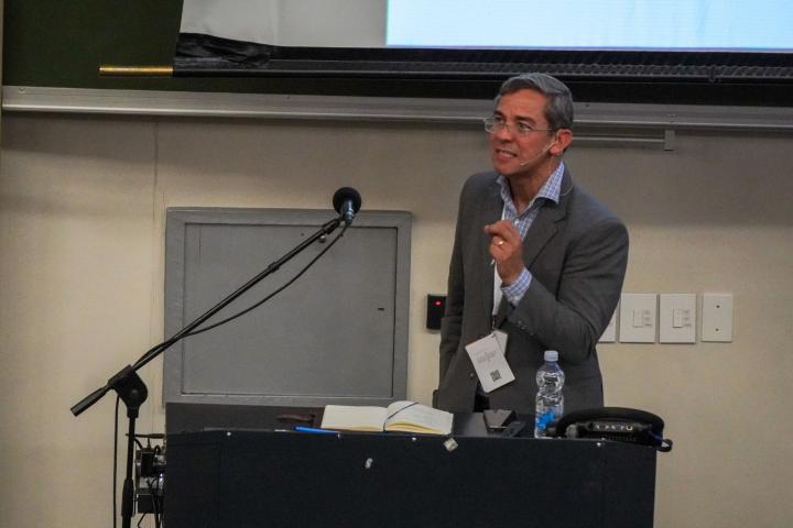 Reza Daniels speaking at the South Africa at 30 Years of Democracy conference 