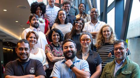 Representatives of partner organisations including Laura Hemrika and Nathalie Jean-Baptiste (both from the Julius Baer Foundation) and Ariane De Lannoy (from SALDRU)