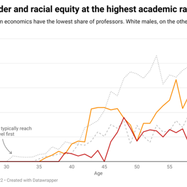 Figure 5 displaying gaps in racial equity at the highest academic rank