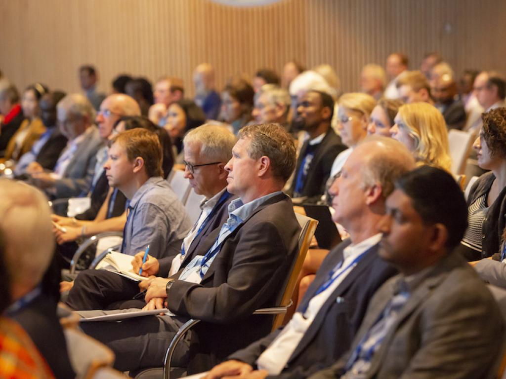 Prof. Vimal Ranchhod, front right in the audience at the UNU-WIDER 2018 Think development – Think WIDER Conference in Helsinki, courtesy UNU-WIDER/flickr/cc