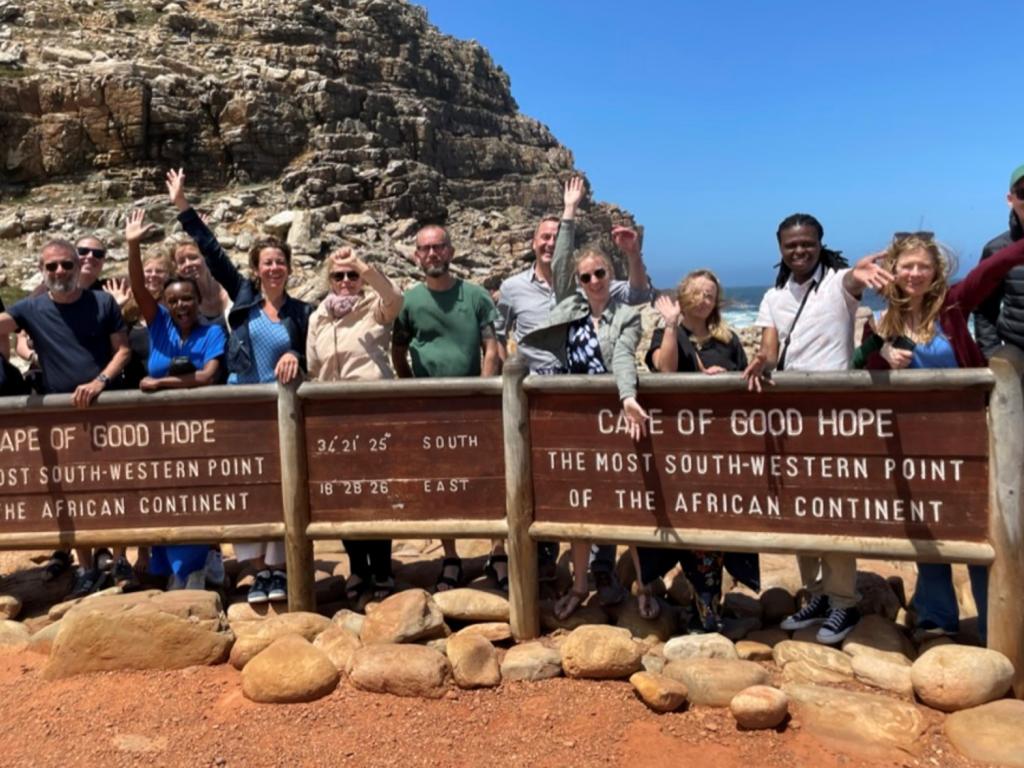 Image: “Anthusiats” on their final day in South Africa, visiting the Cape of Good Hope. Credit: Lotte Meinert, ANTHUSIA PI, Aarhus University.