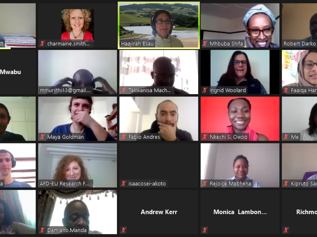 Researchers who digitally attended the ACEIR Research Day. Image: ACEIR.