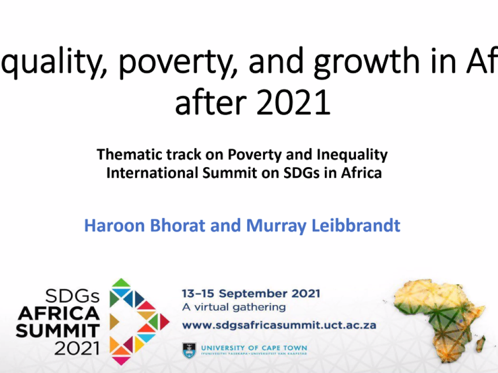 Image: Screenshot of an introductory slide of a presentation during the SDGs Africa Summit 2021.