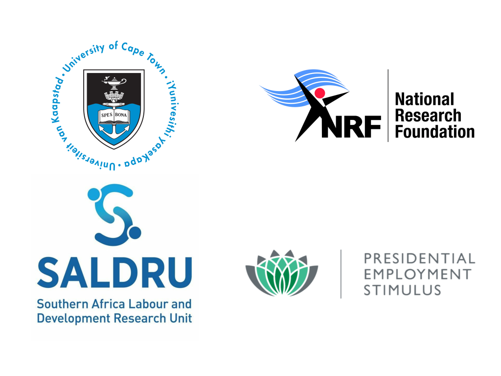 UCT, SALDRU, NRF, PES logos